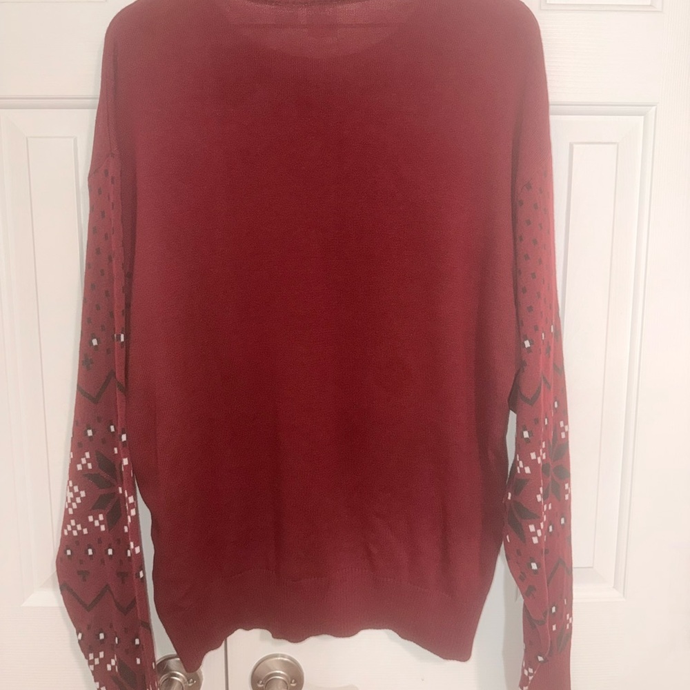 Disney Men's Festive Darth Vader Sweater - Red and Black - Picture 7 of 8